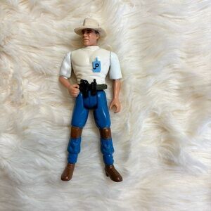 Vintage Rare 1993 Kenner Jurrasic Park Dr. Allen Grant Action Figure 4.5"